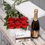 Valentine's Day 6 Red Roses with Chocs & Chandon Flowers