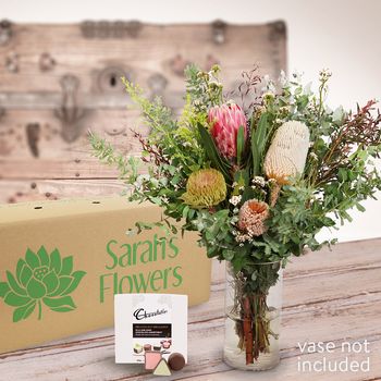 Outback Charm With Chocs Flowers