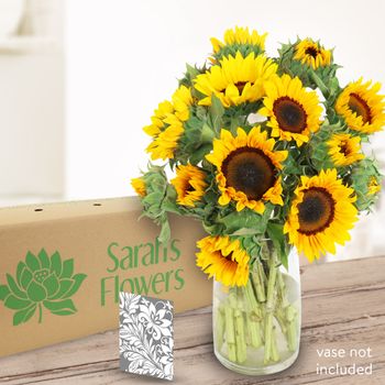 Golden Sunshine with Card Flowers