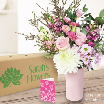 Pink Harmony with Card Flowers