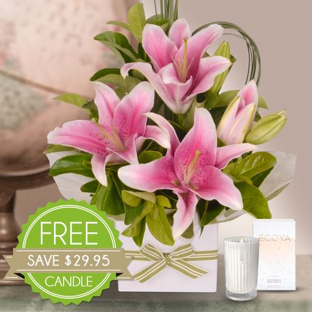 Pink Oriental with Free Candle