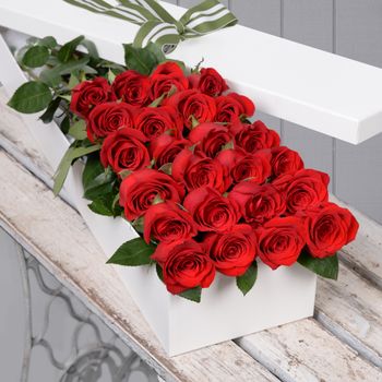 24 Red Roses Flowers