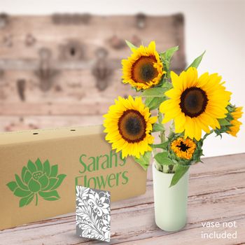 Sunny Delight with Card Flowers