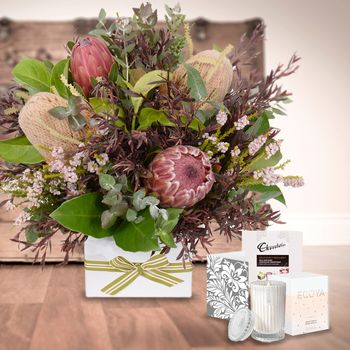 Outback Posy Box with Delight Flowers