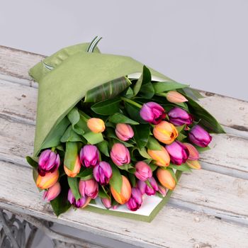 Rainbow Tulips 30 Flowers