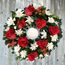 Rudolph Wreath with Candle Flowers