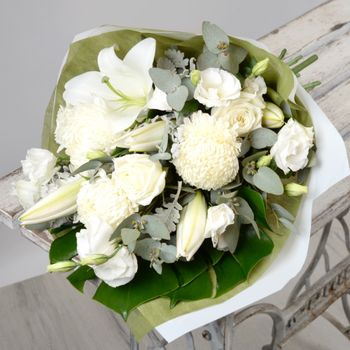 White and Green Bouquet Flowers